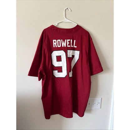Men’s Nike Stanford Cardinal Zach Rowell 97 Football Jersey Sz 2XL - Red - Kyle’s Football Cards