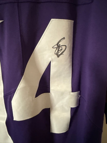 Men’s Nike Stefon Diggs 14 Autographed Vikings Vapor Lmtd Jersey Sz XL - RARE - Kyle’s Football Cards