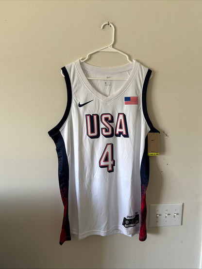 Men’s Nike Stephen Curry 4 Team USA 2024 Paris Olympics Jersey Sz 52 - NWT RARE - Kyle’s Football Cards