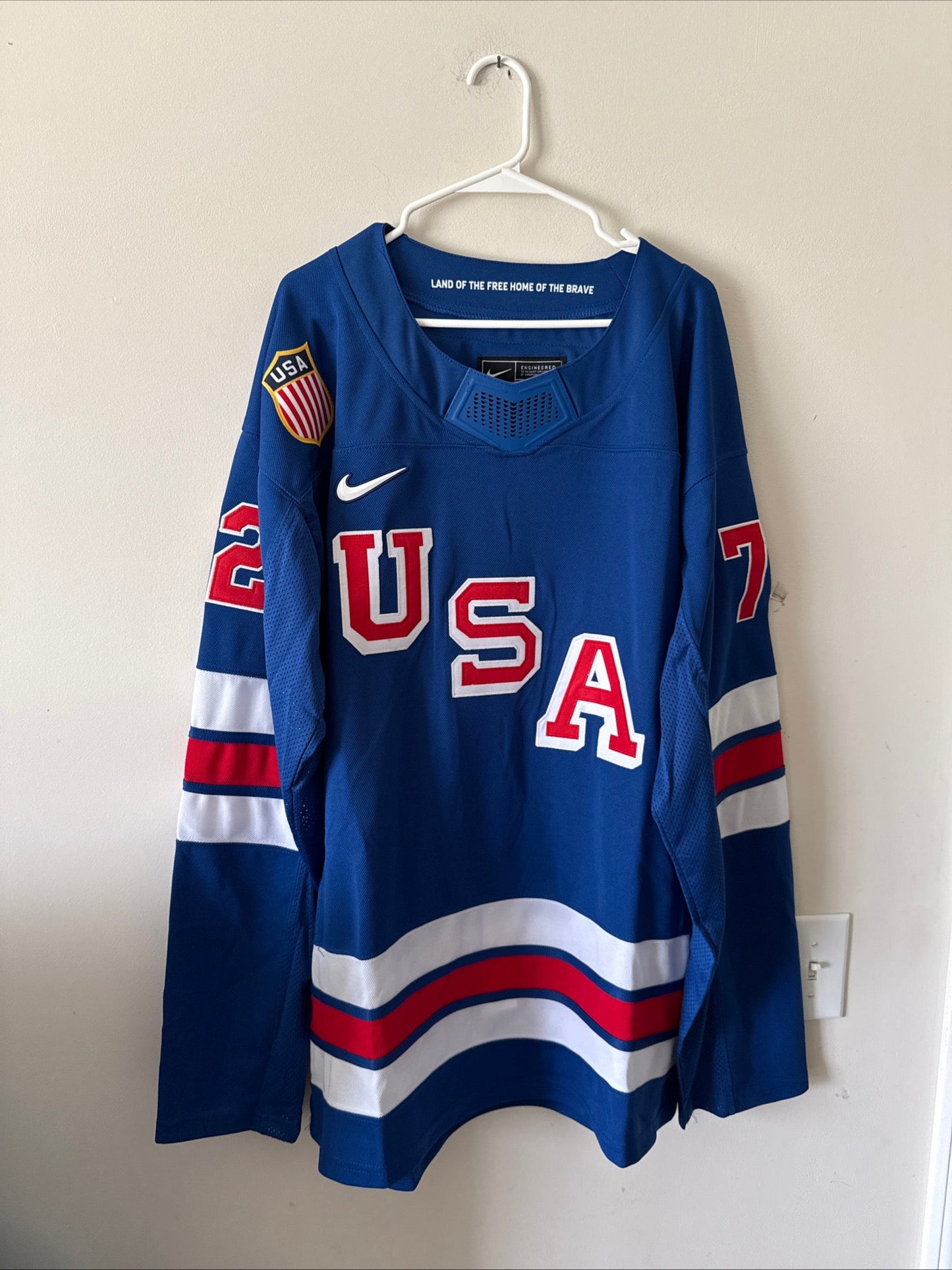 Men’s Nike Tage Thompson 72 Team USA 2026 Winter Olympics Jersey Size XL - RARE - Kyle’s Football Cards