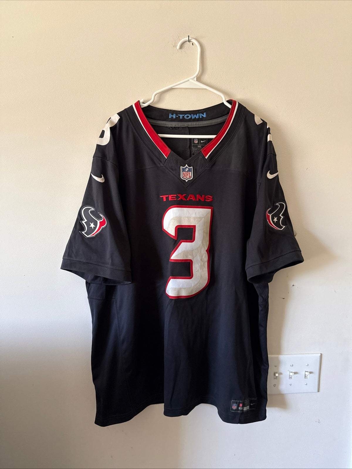 Men's Nike Tank Dell #3 Houston Texans Vapor Lmtd NFL Jersey Sz 2XL - Blue RARE - Kyle’s Football Cards