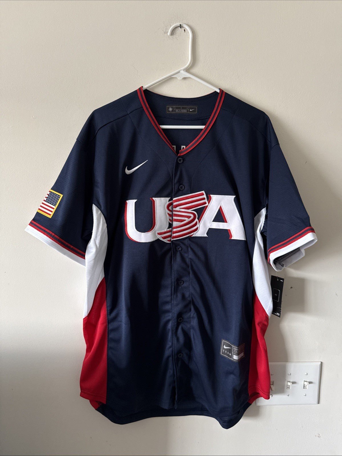 Men’s Nike Tarik Skubal #27 Team USA 2026 World Baseball Classic Jersey Sz L NWT - Kyle’s Football Cards