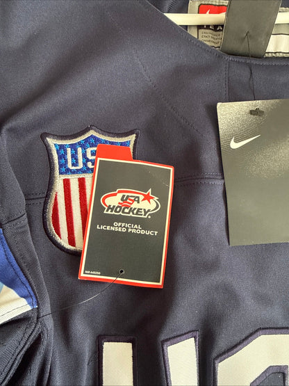 Men’s Nike Team USA 2018 Olympic National IIHF Authentic Jersey Sz L - NWT RARE - Kyle’s Football Cards