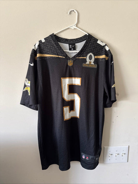 Men’s Nike Teddy Bridgewater 5 Minnesota Vikings 2016 Pro Bowl Jersey Sz XL - Kyle’s Football Cards
