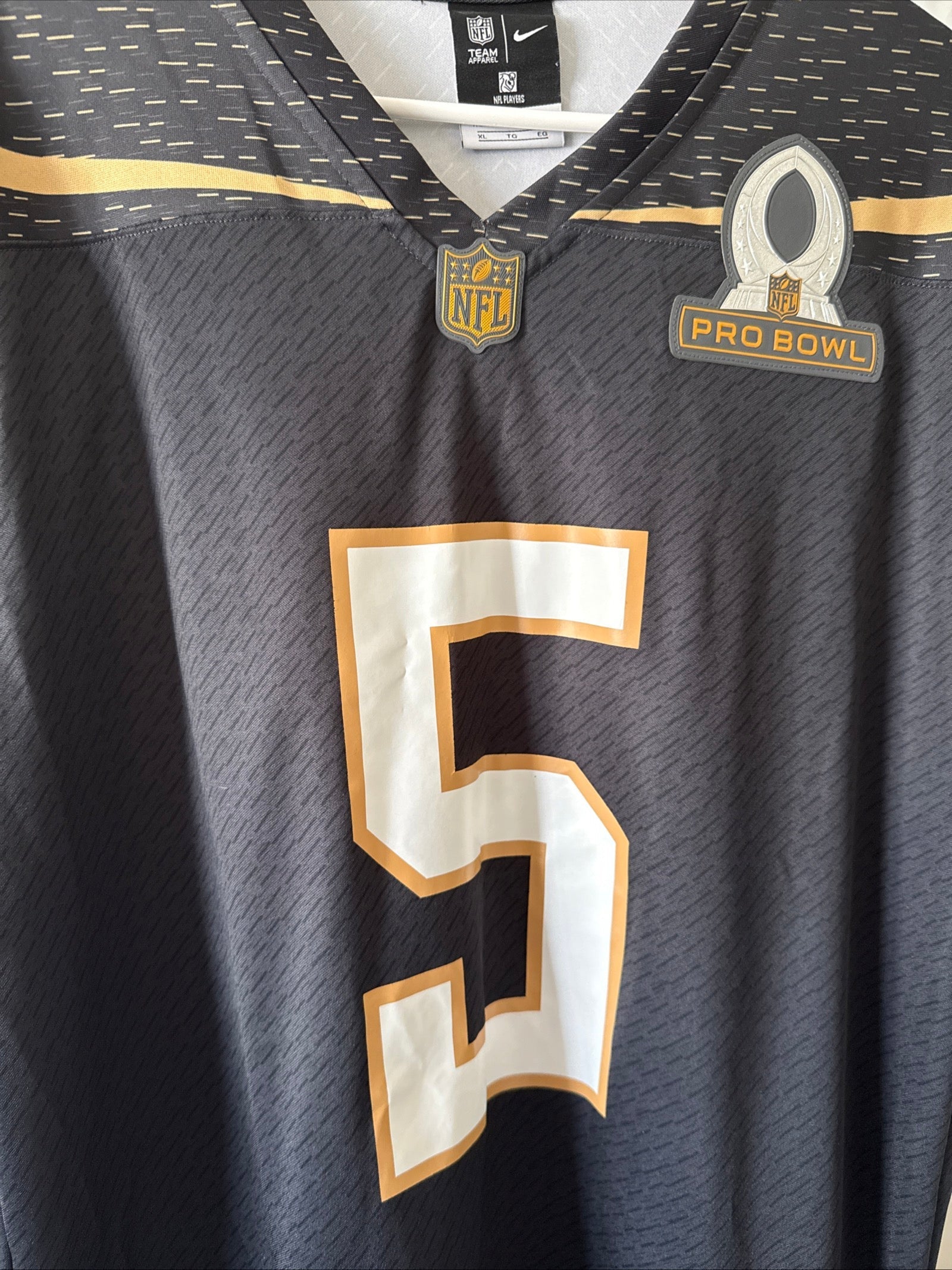 Men’s Nike Teddy Bridgewater 5 Minnesota Vikings 2016 Pro Bowl Jersey Sz XL - Kyle’s Football Cards