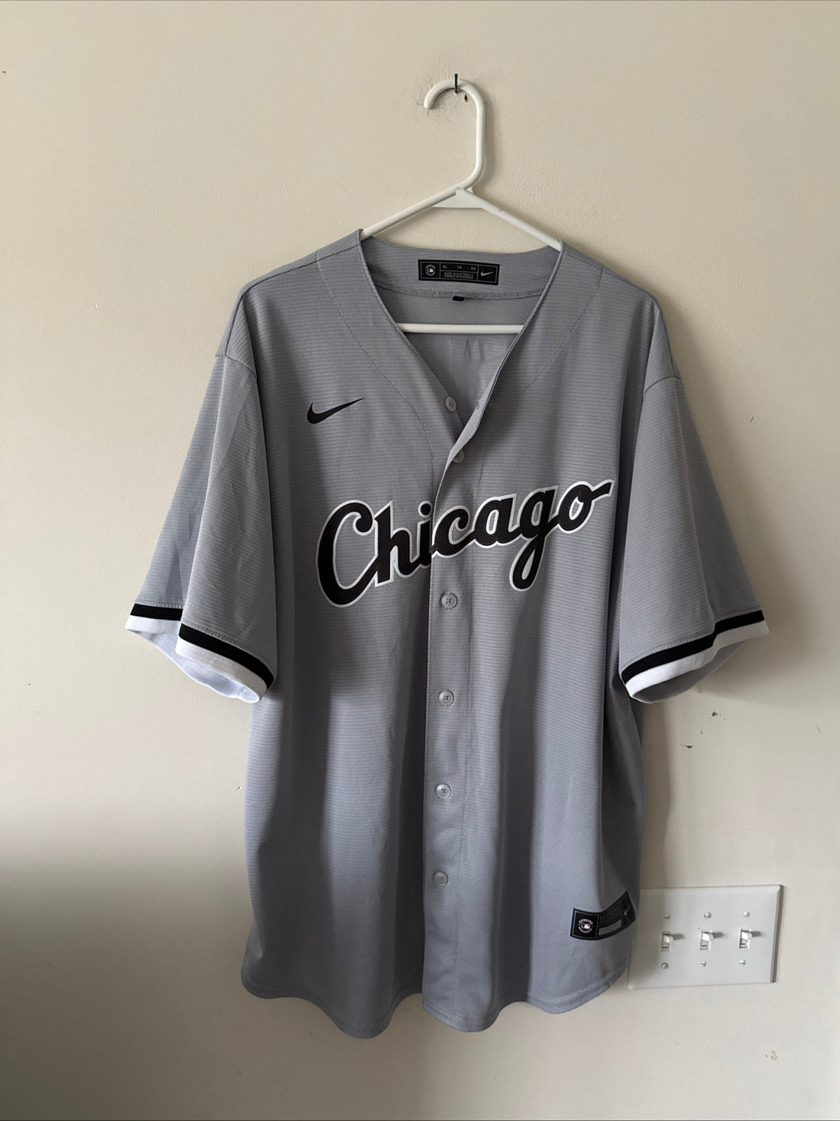 MEN’S NIKE TIM ANDERSON #7 CHICAGO WHITE SOX MLB AWAY JERSEY SZ XL - GRAY RARE - Kyle’s Football Cards