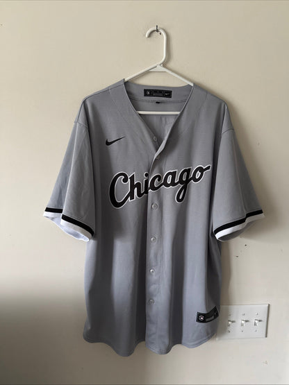 MEN’S NIKE TIM ANDERSON #7 CHICAGO WHITE SOX MLB AWAY JERSEY SZ XL - GRAY RARE - Kyle’s Football Cards