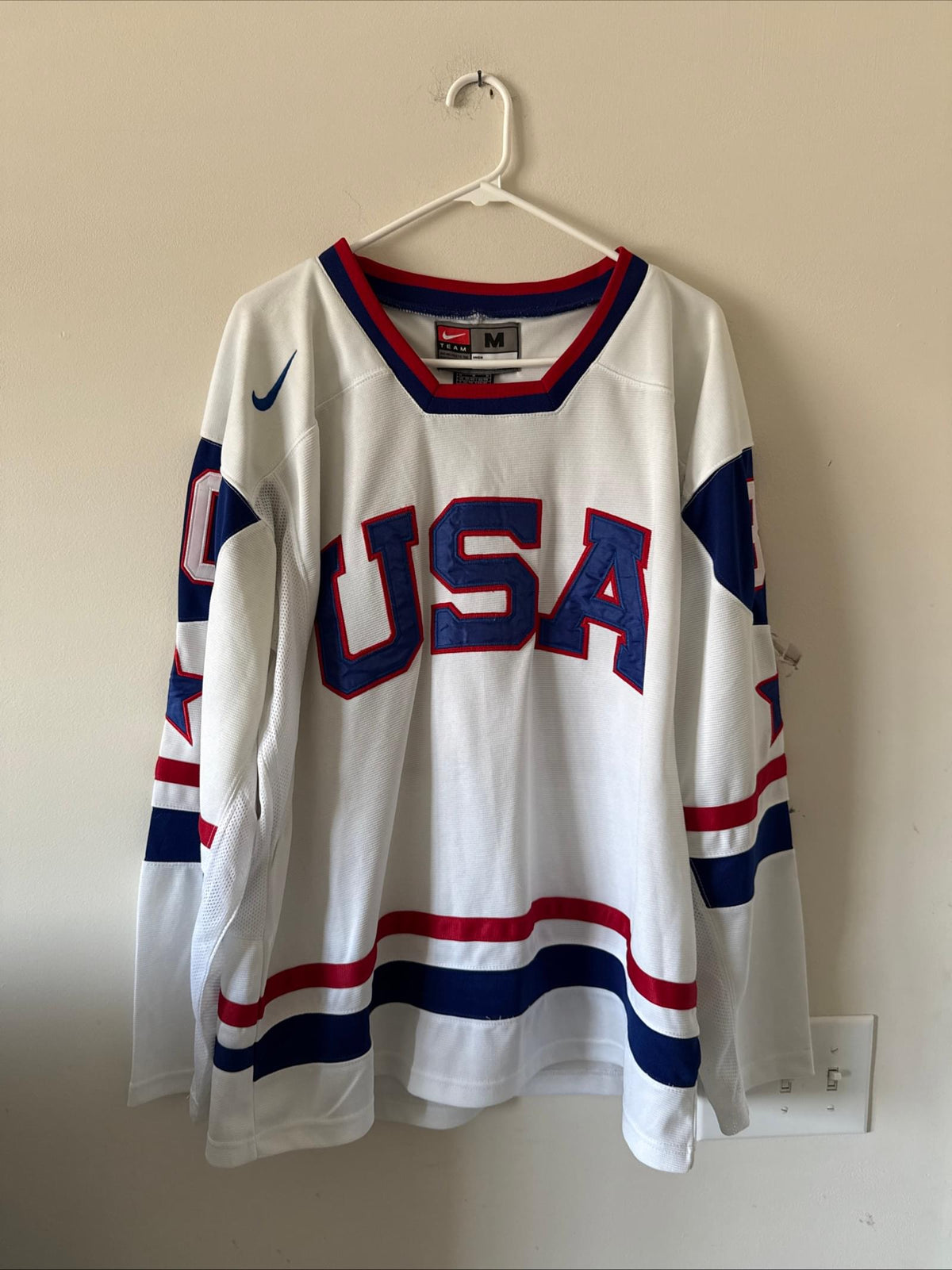 Men’s Nike Tim Thomas #30 Team USA 2010 Olympics Authentic Jersey Sz M - RARE - Kyle’s Football Cards
