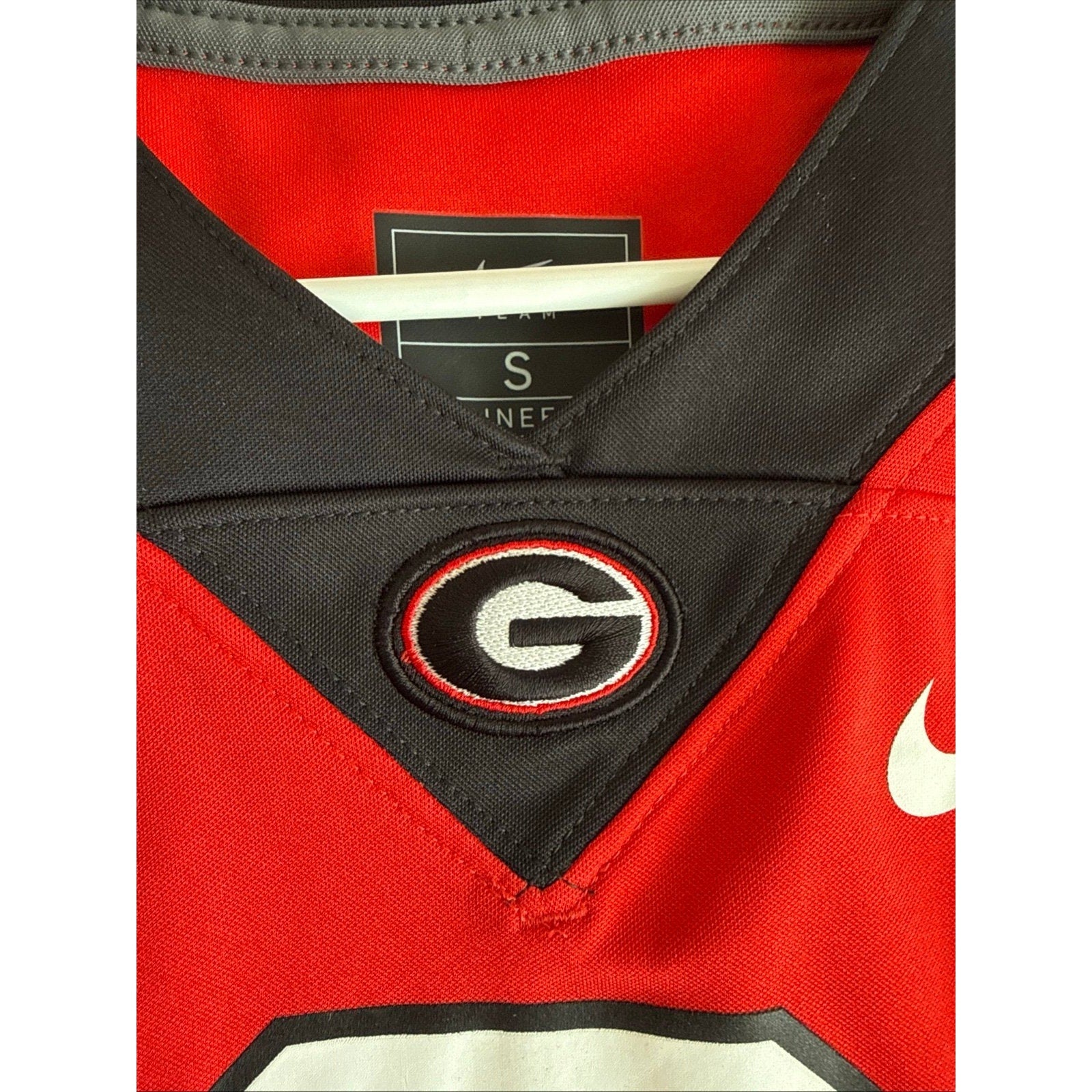 Men’s Nike Todd Gurley II 3 Georgia Bulldogs NCAA Jersey Sz S - Red RARE￼ - Kyle’s Football Cards