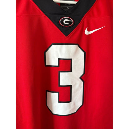 Men’s Nike Todd Gurley II 3 Georgia Bulldogs NCAA Jersey Sz S - Red RARE￼ - Kyle’s Football Cards