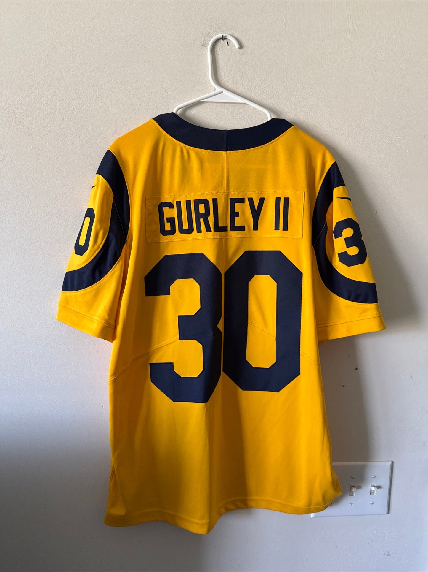 Men’s Nike Todd Gurley II 30 Vapor Limited Stitched NFL Jersey Sz L - Gold RARE - Kyle’s Football Cards