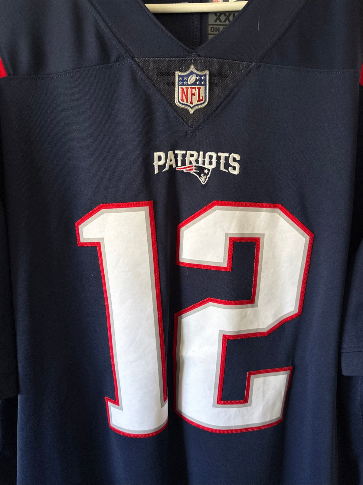 Men’s Nike Tom Brady #12 New England Patriots Vapor Lmtd NFL Jersey Sz 2XL RARE - Kyle’s Football Cards