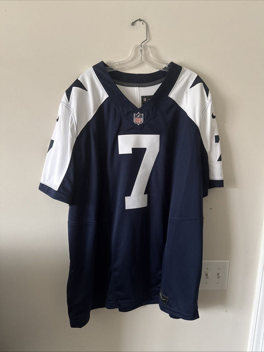 Men’s Nike Trevon Diggs 7 Dallas Cowboys Vapor Limited Jersey Sz 3XL - Blue - Kyle’s Football Cards