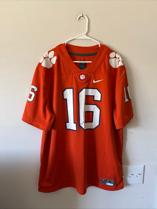 Men's Nike Trevor Lawrence #16 Clemson Tigers NCAA Football Jersey Sz XL - RARE - Kyle’s Football Cards