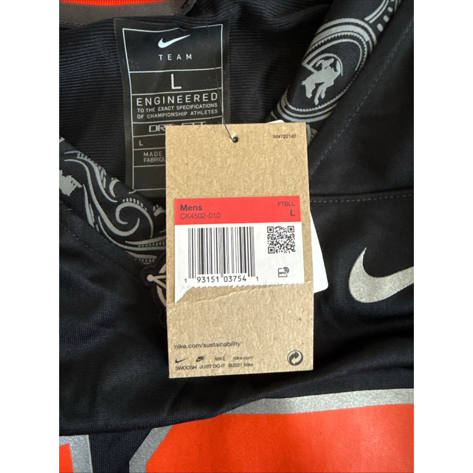 Men’s Nike Trey Glasper 19 Oregon State Beavers Alt. Jersey Sz L - Black NWT - Kyle’s Football Cards