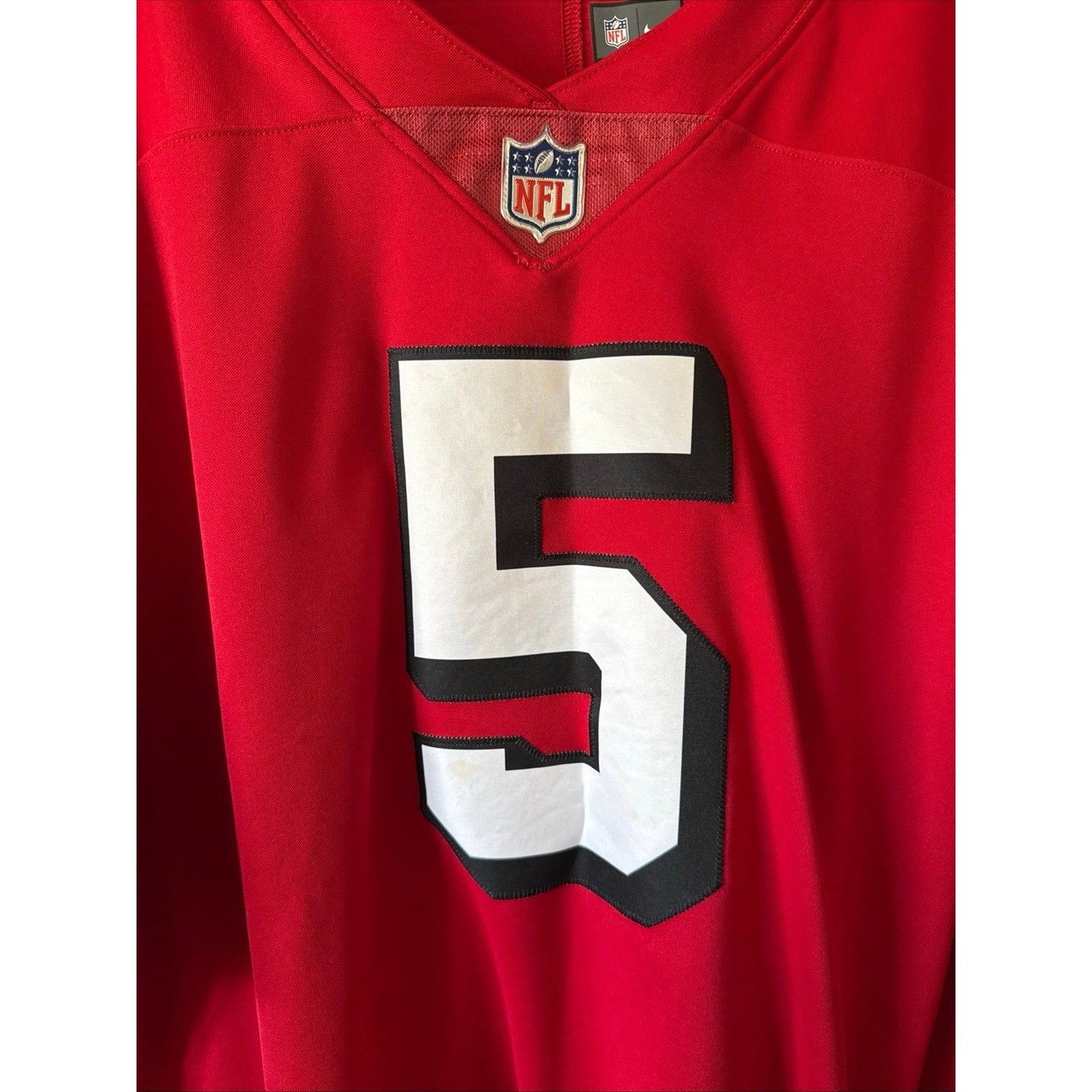 Men’s Nike Trey Lance 5 San Francisco 49ers Vapor Lmtd NFL Jersey Sz 2XL - RARE - Kyle’s Football Cards