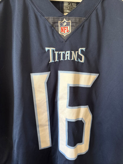 Men's Nike Treylon Burks #16 Tennessee Titans Vapor Lmtd NFL Jersey Sz XL - RARE - Kyle’s Football Cards