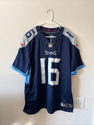Men's Nike Treylon Burks #16 Tennessee Titans Vapor Lmtd NFL Jersey Sz XL - RARE