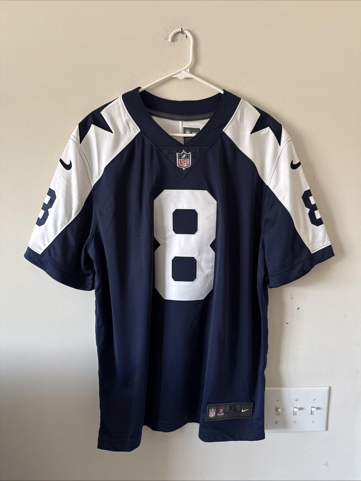 Men’s Nike Troy Aikman #8 Dallas Cowboys Vapor Lmtd Throwback Jersey Sz XL RARE - Kyle’s Football Cards