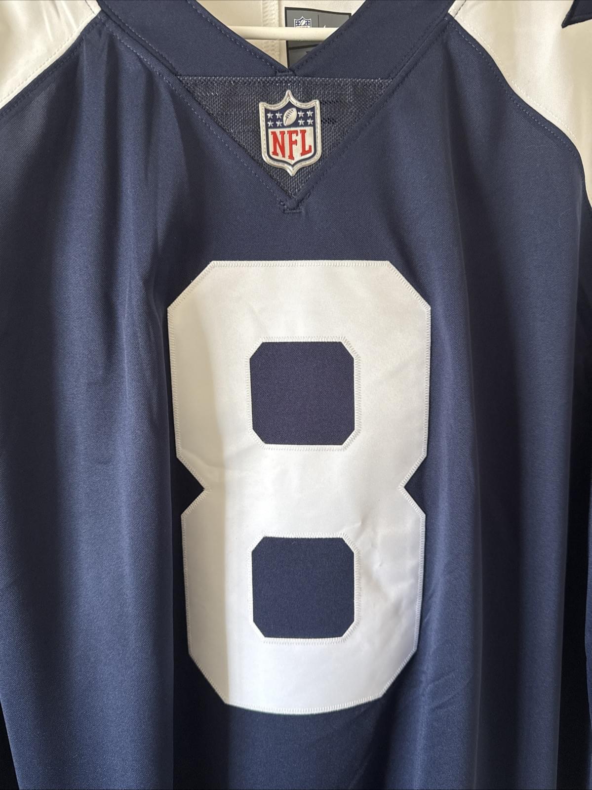 Men’s Nike Troy Aikman #8 Dallas Cowboys Vapor Lmtd Throwback Jersey Sz XL RARE - Kyle’s Football Cards
