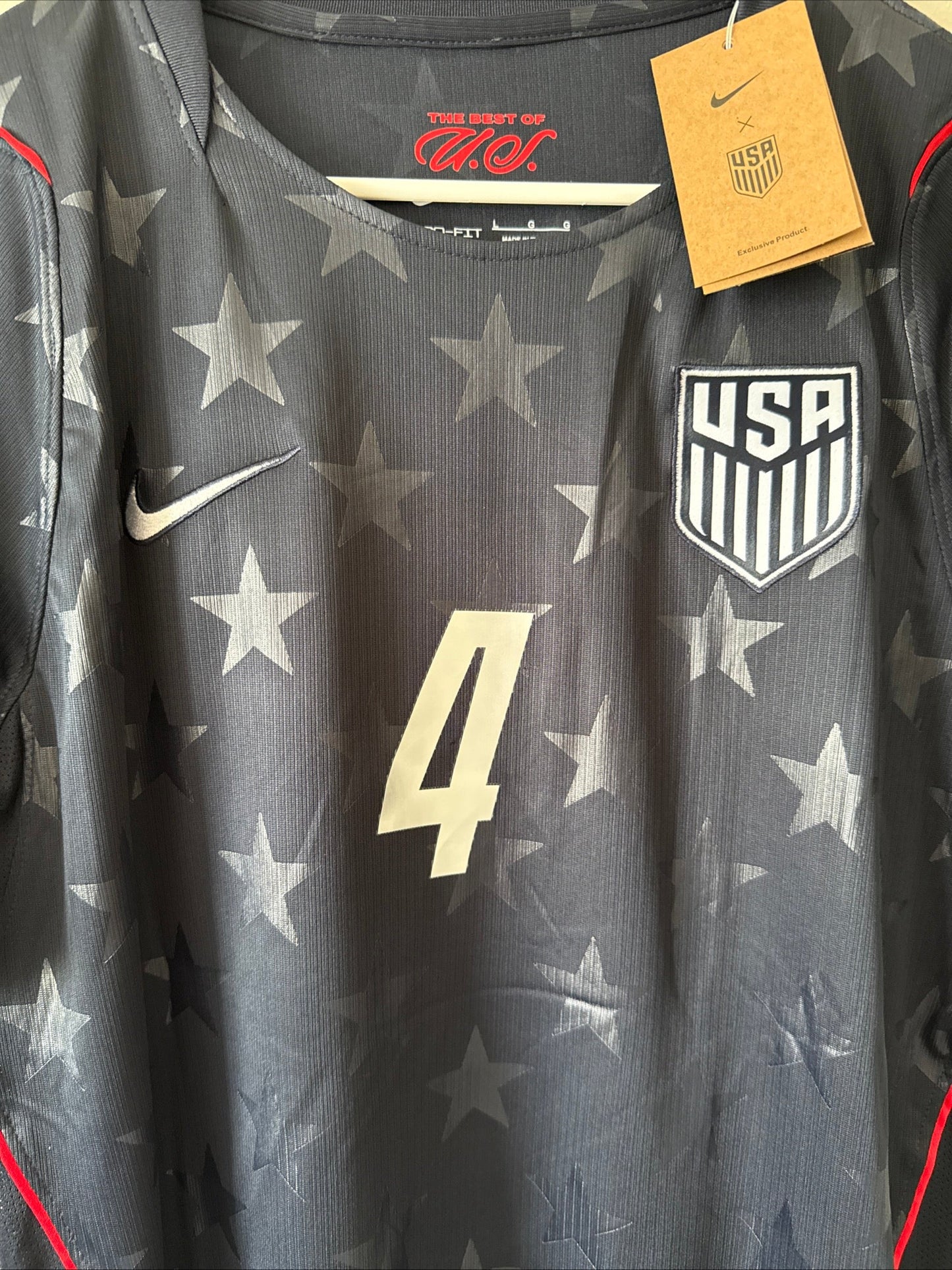 Men’s Nike Tyler Adams 4 Team USA 2026 World Cup Away Jersey Sz L - NWT RARE - Kyle’s Football Cards