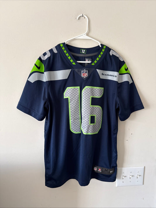 Men's Nike Tyler Lockett 16 Seattle Seahawks Vapor Lmtd NFL Jersey Sz M - RARE - Kyle’s Football Cards
