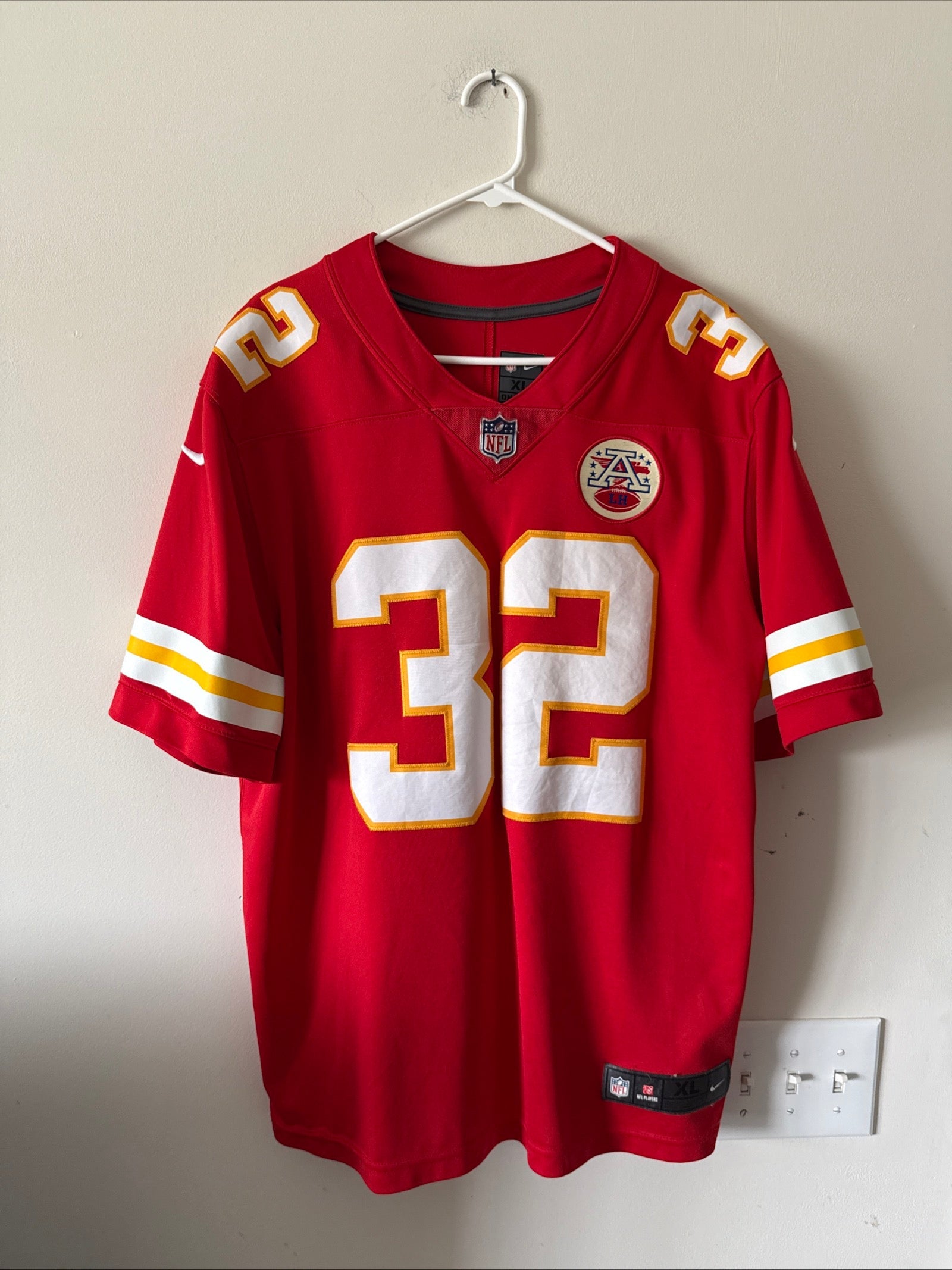 Men’s Nike Tyrann Mathieu 32 Kansas City Chiefs Vapor Lmtd Jersey Sz XL - RARE - Kyle’s Football Cards
