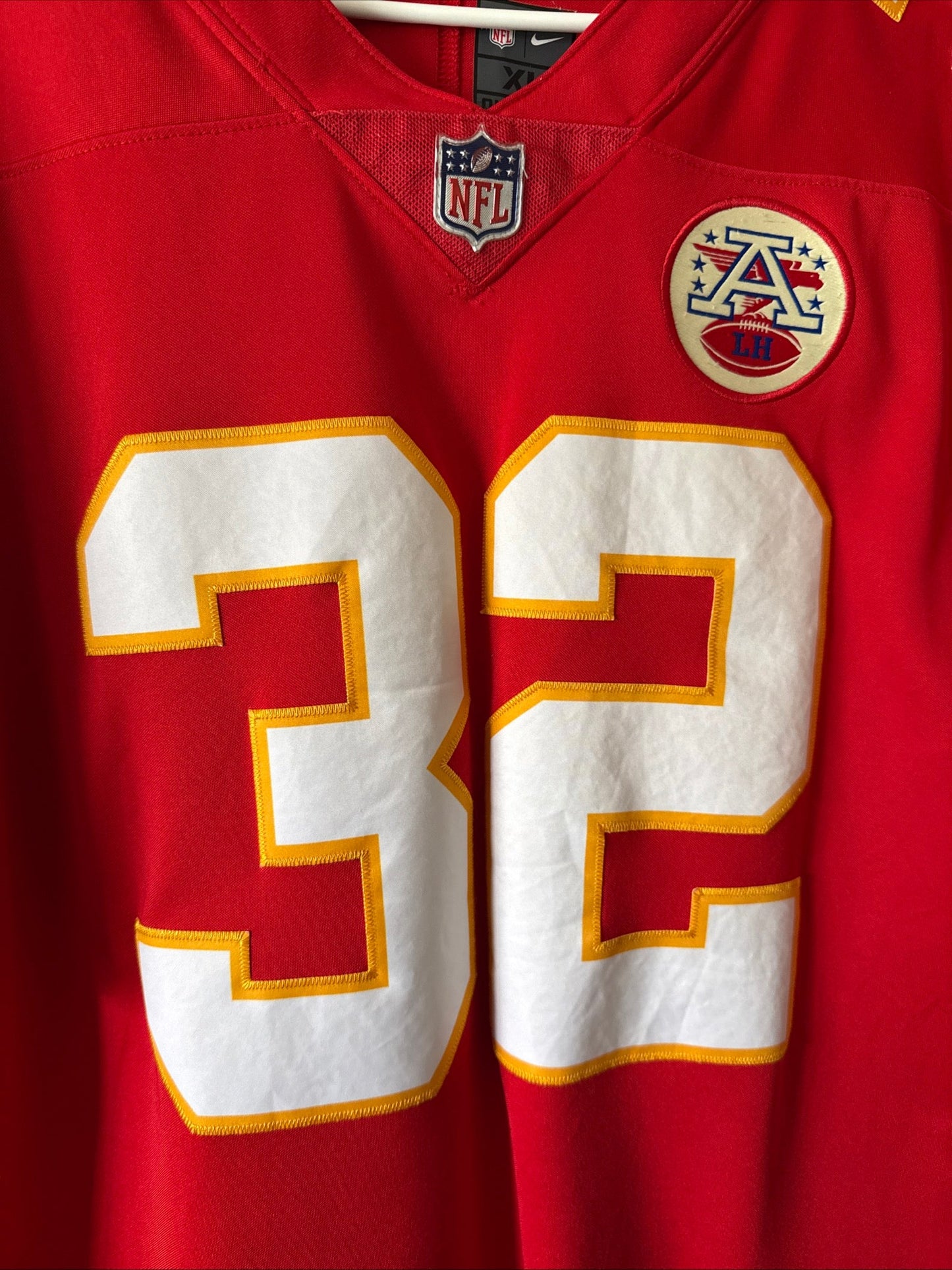 Men’s Nike Tyrann Mathieu 32 Kansas City Chiefs Vapor Lmtd Jersey Sz XL - RARE - Kyle’s Football Cards