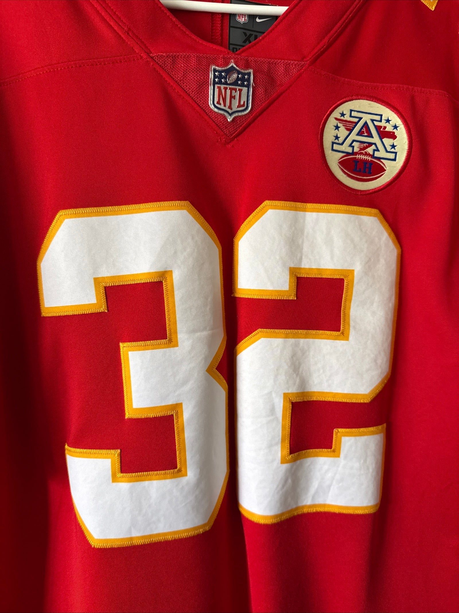 Men’s Nike Tyrann Mathieu 32 Kansas City Chiefs Vapor Lmtd Jersey Sz XL - RARE - Kyle’s Football Cards