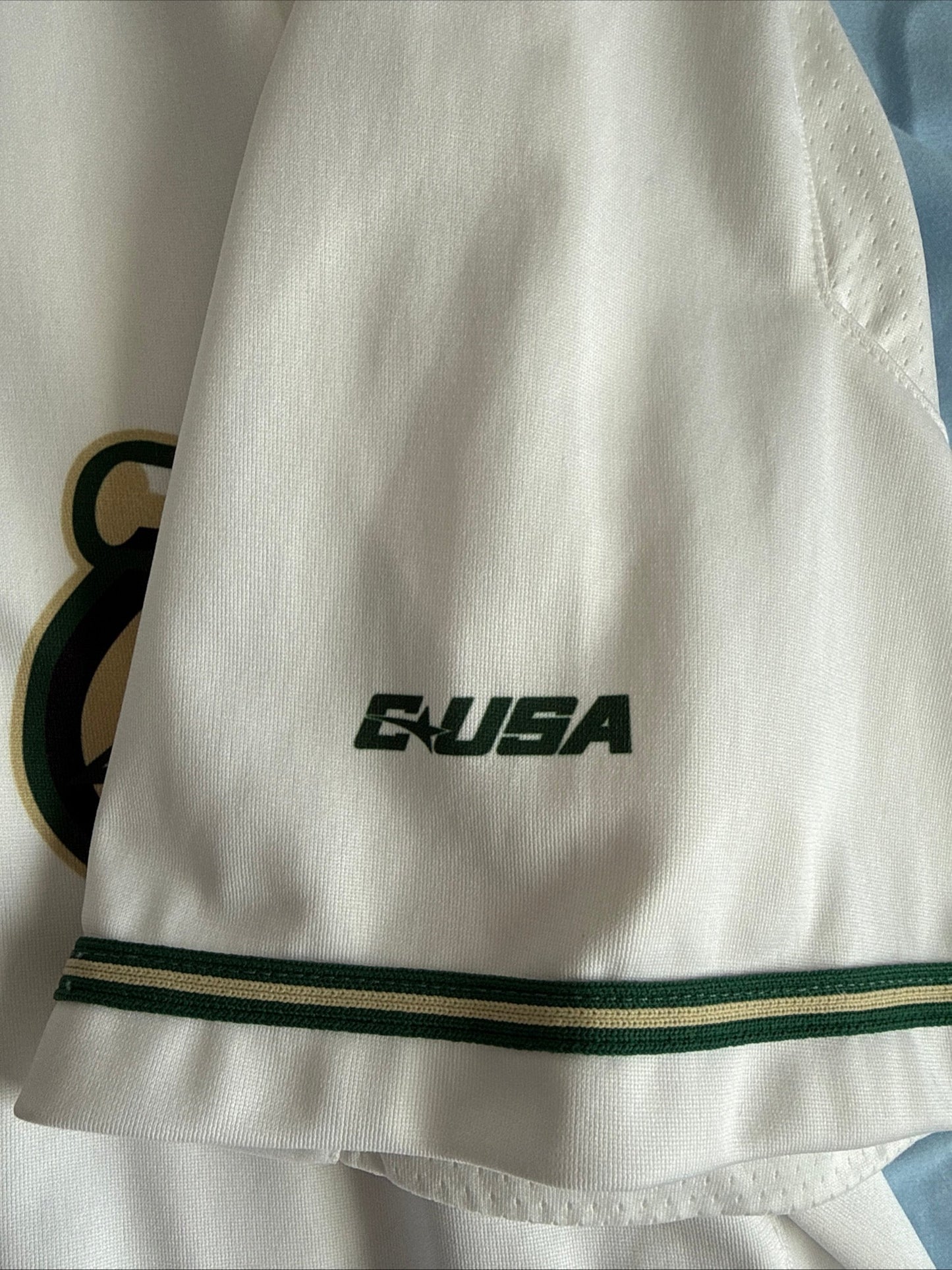 Men’s Nike UNC Charlotte 49ers 11 C-USA Home Baseball Jersey Sz XL - White RARE - Kyle’s Football Cards