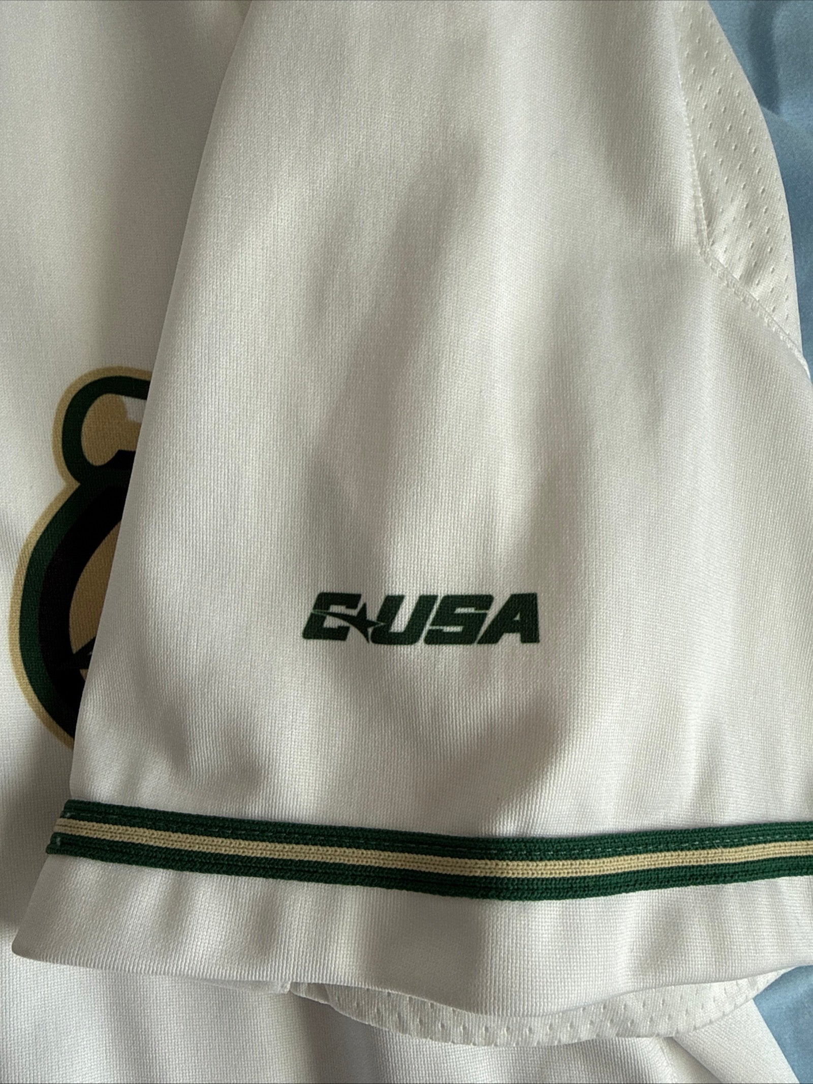 Men’s Nike UNC Charlotte 49ers 11 C-USA Home Baseball Jersey Sz XL - White RARE - Kyle’s Football Cards
