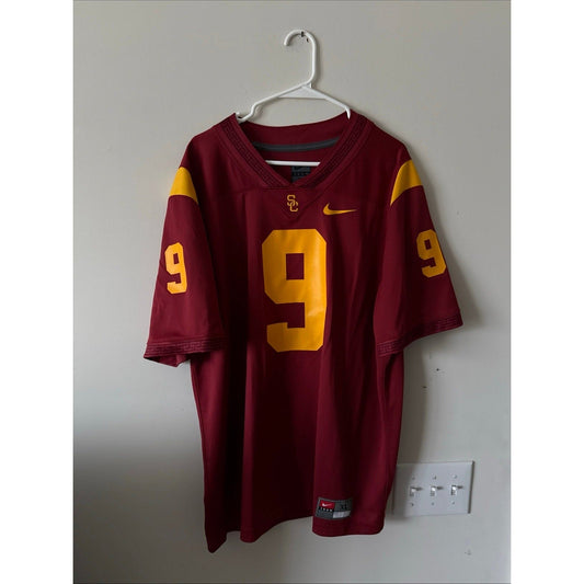 Men’s Nike USC Trojans Juju Smith - Schuster 9 Official Alumni Jersey Sz XL - Red - Kyle’s Football Cards