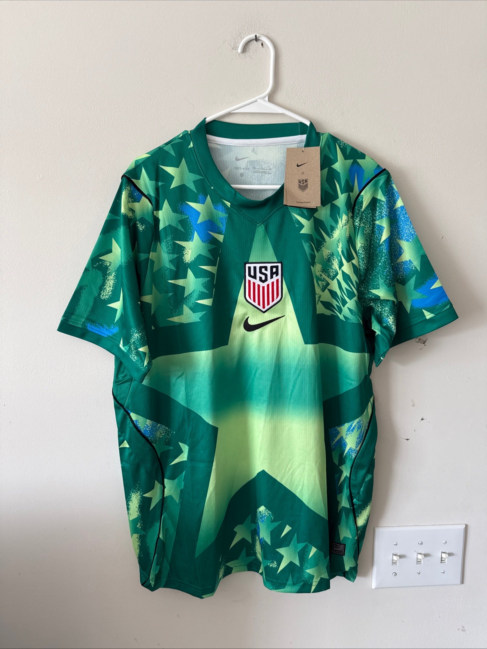 Men's Nike USMNT 2026 World Cup Goalkeeper Jersey Sz XL - Green NWT RARE - Kyle’s Football Cards