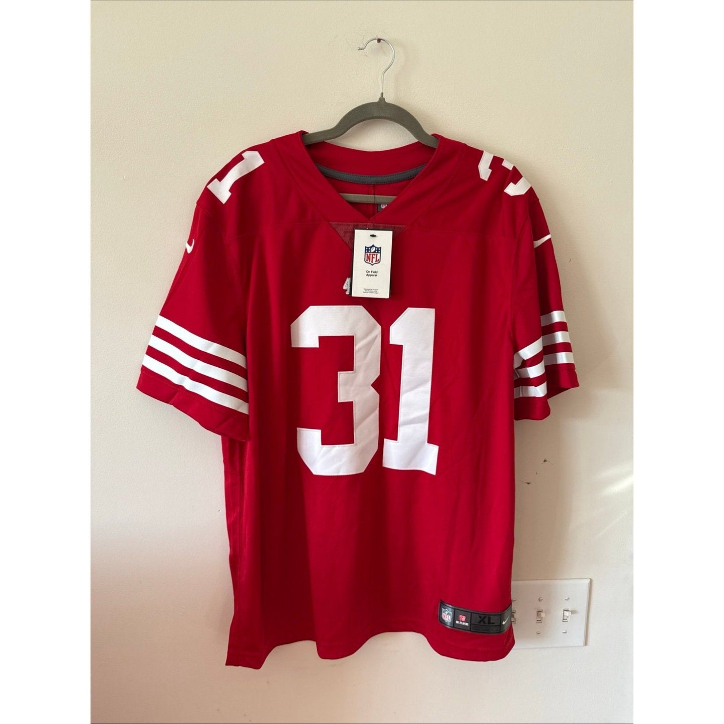 Men’s Nike Vapor FUSE Lmtd. San Francisco 49ers Raheem Mostert 31 Jersey Sz XL - Kyle’s Football Cards