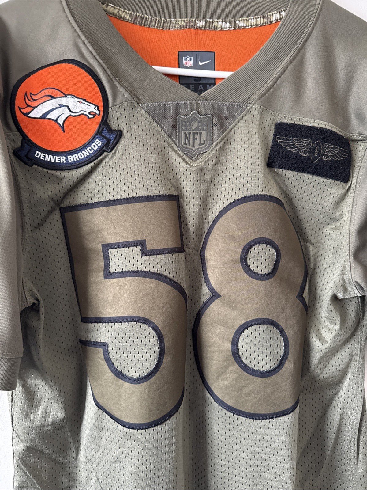 Men's Nike Von Miller #58 Broncos 19’ Salute to Service Limited Jersey Sz S RARE - Kyle’s Football Cards