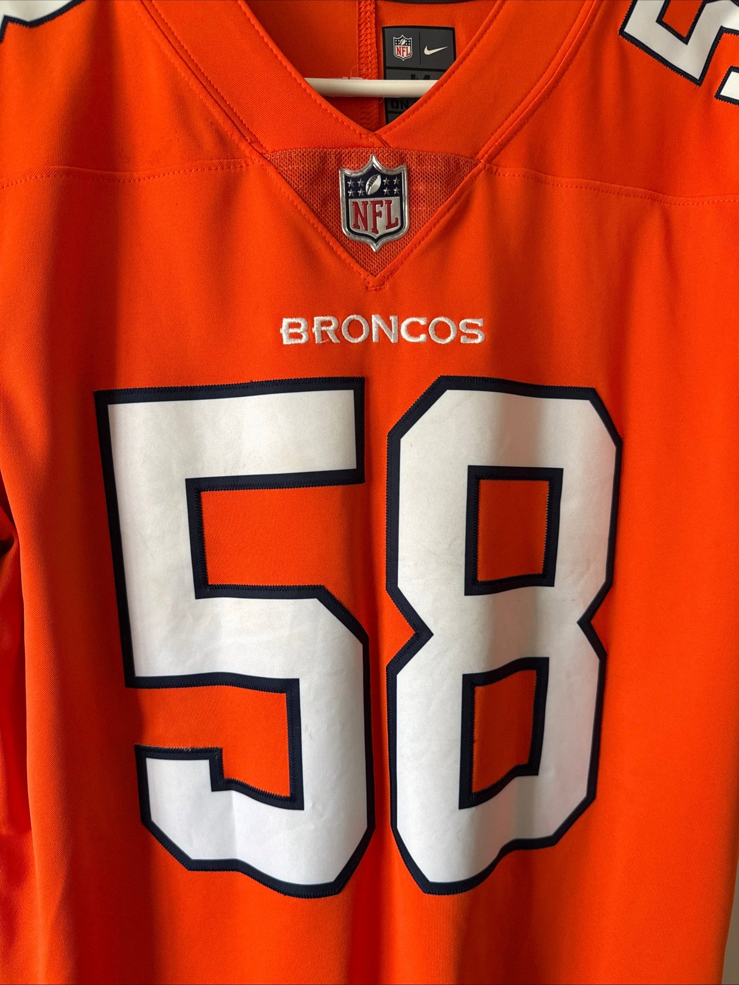 Men's Nike Von Miller 58 Denver Broncos Alternate Vapor Lmtd Jersey Sz M - RARE - Kyle’s Football Cards