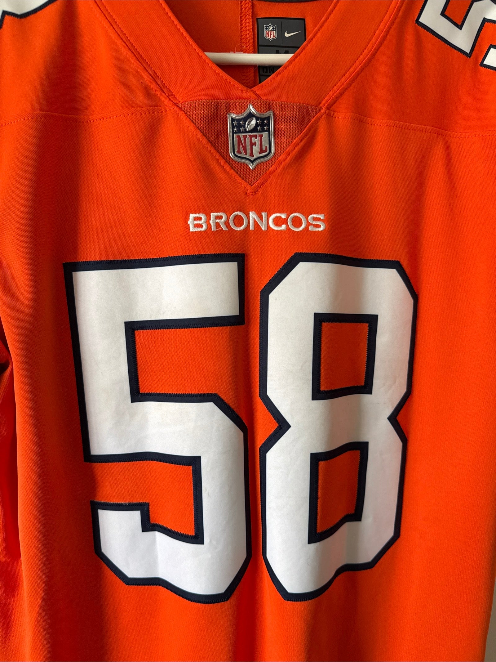 Men's Nike Von Miller 58 Denver Broncos Alternate Vapor Lmtd Jersey Sz M - RARE - Kyle’s Football Cards