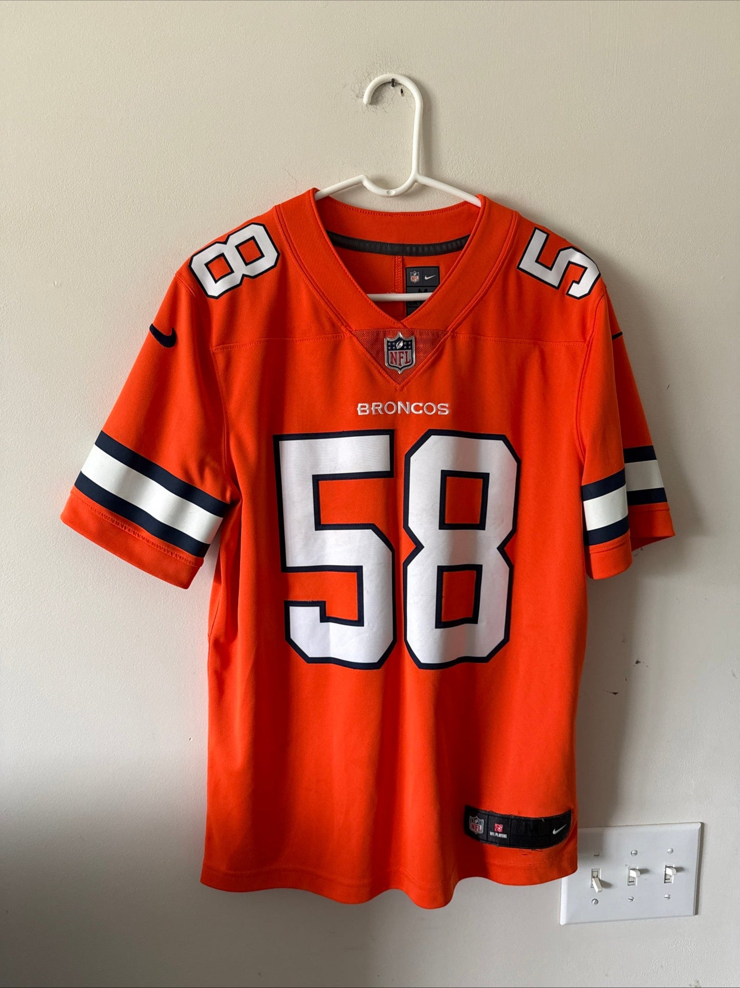 Men's Nike Von Miller 58 Denver Broncos Alternate Vapor Lmtd Jersey Sz M - RARE - Kyle’s Football Cards