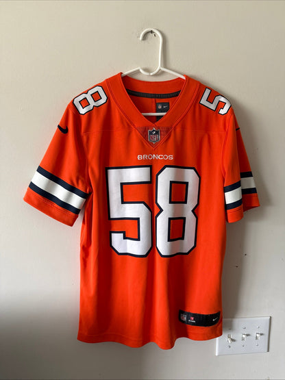 Men's Nike Von Miller 58 Denver Broncos Alternate Vapor Lmtd Jersey Sz M - RARE - Kyle’s Football Cards