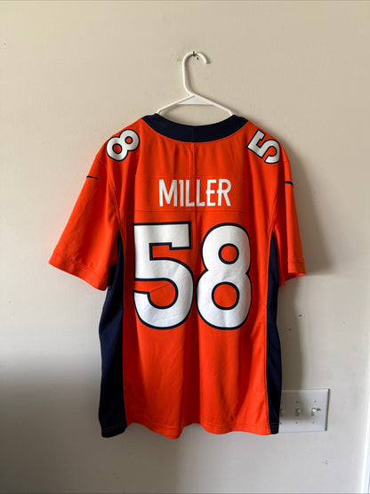 Men’s Nike Von Miller 58 Denver Broncos NFL 100 Vapor Limited Jersey Sz L RARE - Kyle’s Football Cards