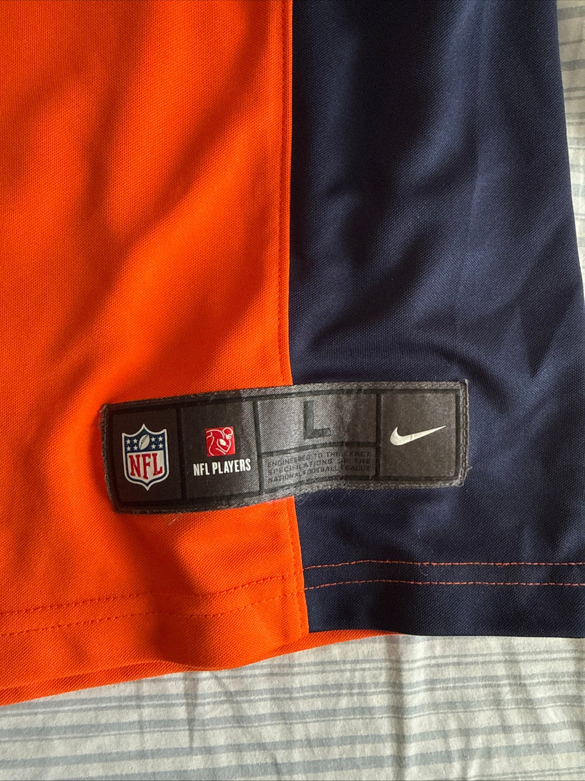Men’s Nike Von Miller 58 Denver Broncos NFL 100 Vapor Limited Jersey Sz L RARE - Kyle’s Football Cards
