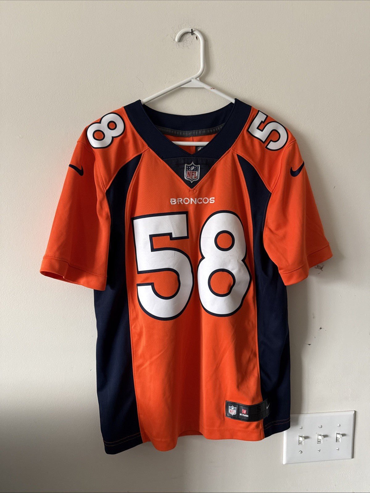 Men’s Nike Von Miller #58 Denver Broncos Vapor Limited Jersey Sz S - Orange RARE - Kyle’s Football Cards