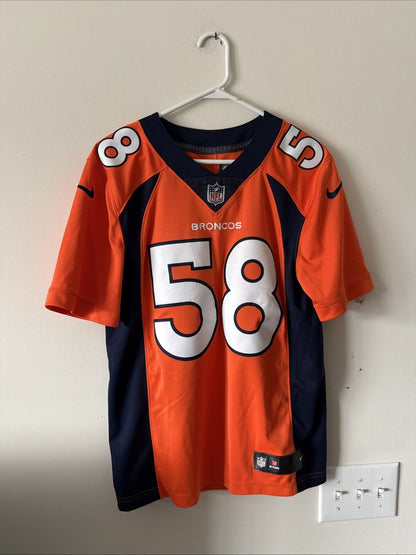 Men’s Nike Von Miller #58 Denver Broncos Vapor Limited Jersey Sz S - Orange RARE - Kyle’s Football Cards