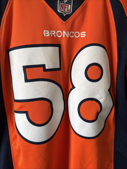 Men’s Nike Von Miller #58 Denver Broncos Vapor Limited Jersey Sz S - Orange RARE - Kyle’s Football Cards