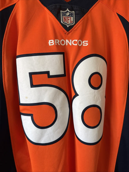Men’s Nike Von Miller #58 Denver Broncos Vapor Limited Jersey Sz XL Orange RARE - Kyle’s Football Cards