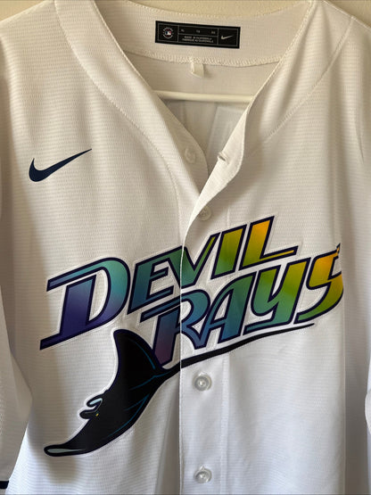 Men’s Nike Wander Franco #5 Tampa Bay Devil Rays Limited MLB Jersey Sz XL - RARE - Kyle’s Football Cards