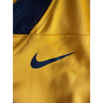 Men’s Nike West Virginia Mountaineers 1 Football NCAA Jersey Sz L - Gold RARE - Kyle’s Football Cards
