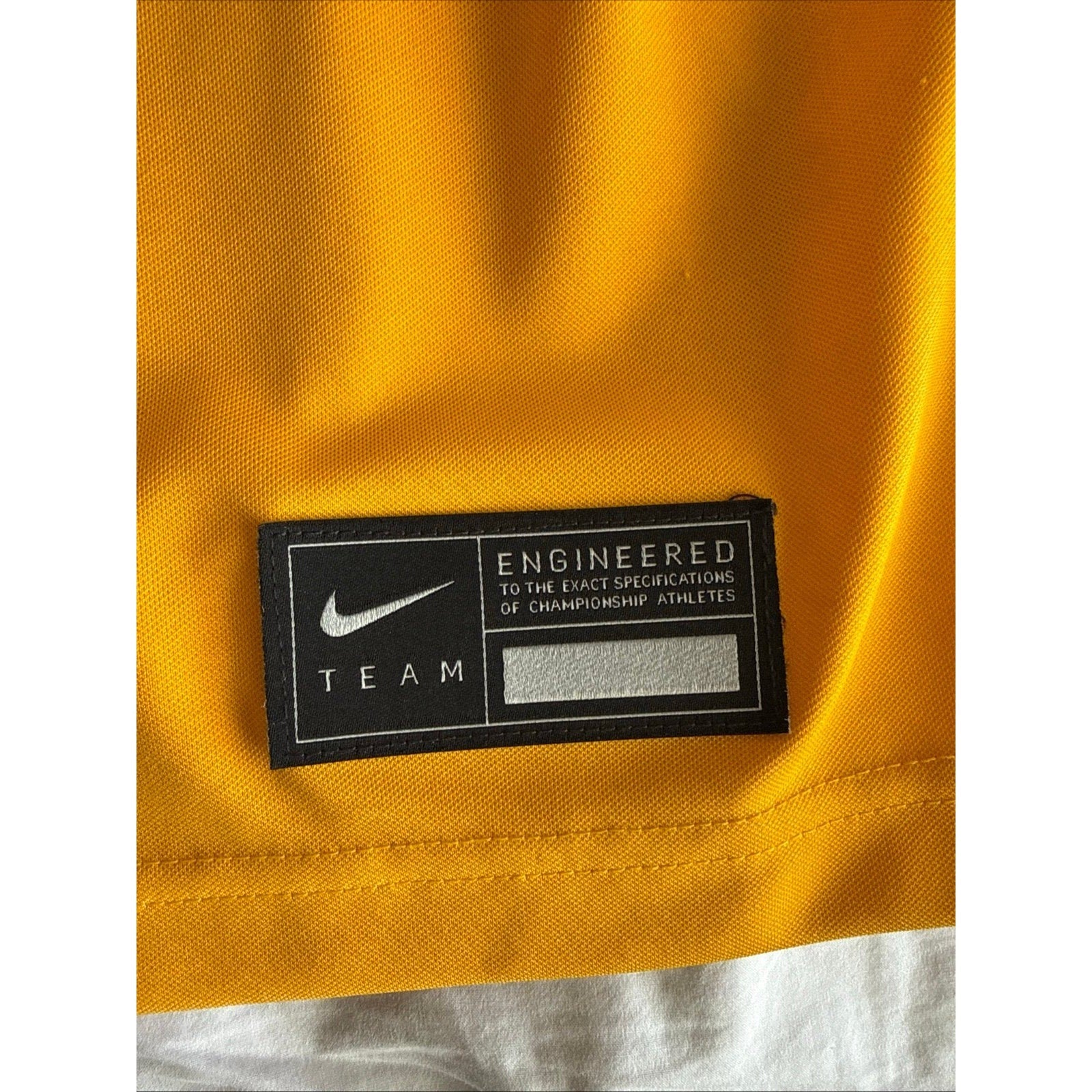 Men’s Nike West Virginia Mountaineers 1 Football NCAA Jersey Sz L - Gold RARE - Kyle’s Football Cards