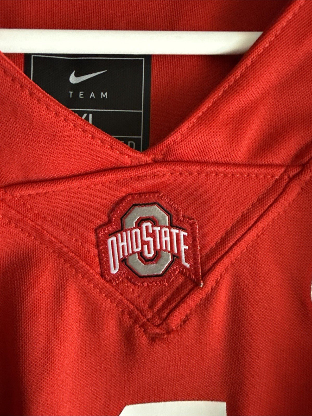 Men’s Nike Will Howard 1 Ohio State Buckeyes NCAA Jersey Sz XL - Red RARE - Kyle’s Football Cards