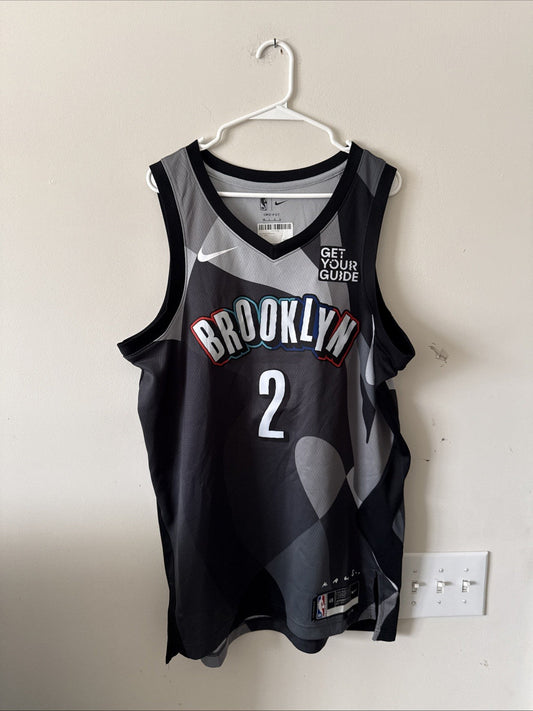 Men’s Nike x KAWS Cam Johnson 2 Brooklyn Nets City NBA Jersey Sz 48 - Black RARE - Kyle’s Football Cards